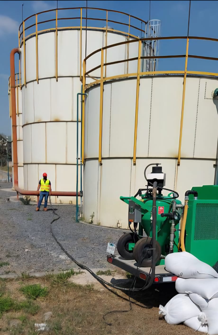 Preparación de superficies industriales